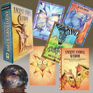 Ancient AFRICAN ANIMAL SPIRIT GUIDES 44 pg Book+ 38 Cards AUTHENTIC USGS NEW